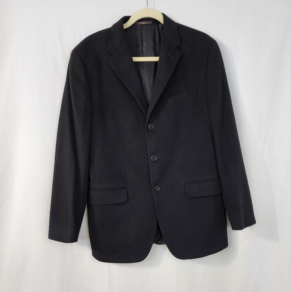 Joseph Abboud Profile Jackets size 42R color Black 100% cashmere - Picture 7 of 10